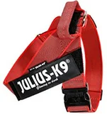 Szelki dla psów - Julius-K9 Color & Gray szelki pasowe IDC, 3, czerwony/szary 16503-IDC-R-15 - miniaturka - grafika 1