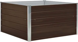 vidaXL Donica do podniesionej rabaty, 100x100x45 cm, stal, brązowa - Donice - miniaturka - grafika 3