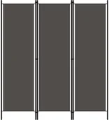 Parawany - vidaXL Parawan 3-panelowy, antracytowy, 150 x 180 cm vidaXL - miniaturka - grafika 1