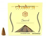 Kadzidła i dodatki - Song Of India Kadzidła stożkowe SACRAL na 2 czakrę 24 sztuki - miniaturka - grafika 1
