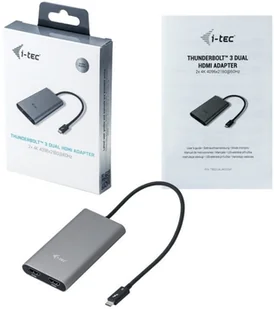 i-tec Adapter Thunderbolt 3 Dual 60Hz do notebooków i tabletów TB3DUAL4KHDMI - Adaptery i przejściówki - miniaturka - grafika 11
