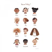 Pojemniki na zabawki - Mushie mushie - Mushie  -  Plakat Uczucia Feelings Medium - miniaturka - grafika 1