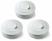Czujniki czadu, dymu, gazu - Ei Electronics Ei650 czujnik dymu, czas pracy 10 lat, biały, 3 sztuki - miniaturka - grafika 1