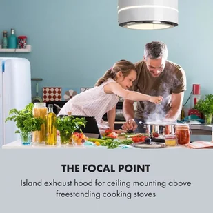 Klarstein Tron Ambience 38 Biały (CGCH2-TronAmbience-W) - Okapy kuchenne - miniaturka - grafika 2