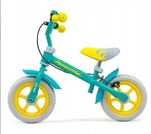 Milly Mally Rowerek biegowy Dragon z hamulcem Mint - Rowerki biegowe - miniaturka - grafika 2