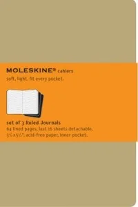 Moleskine Cahier notes, okładka kartonowa, zestaw 3 sztuki, papier do pakowania brązowy kieszonkowy S04924 - Notesy i bloczki - miniaturka - grafika 2