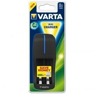 Varta Ładowarka ADOWARKA MINI CHARGER +2xAA 2400mAh ready2use 57646 - Ładowarki i akumulatory - miniaturka - grafika 2