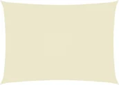 Parasole ogrodowe - vidaXL Prostokątny żagiel ogrodowy, tkanina Oxford, 3x5 m, kremowy 135212 - miniaturka - grafika 1