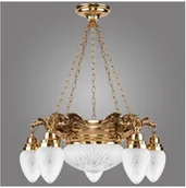 Lampy sufitowe - Kemar Kemar OW50 - Żyrandol OURO EAGLE 5xE27/60W + 1xE27/100W/230V - miniaturka - grafika 1