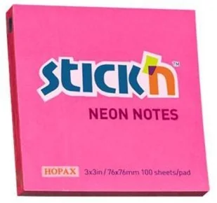 STICKN Notes samoprzylepny ciemnoróżowy neonowy - Szkolne artykuły papiernicze - miniaturka - grafika 2