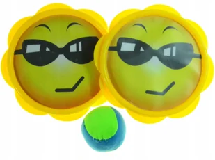 Gra Catch Ball Paletki Buźki Na Rzep Miękka Piłka - Zabawki i gry sportowe - miniaturka - grafika 3