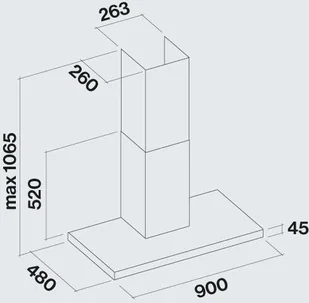 Falmec Luce 90 Czarny - Okapy kuchenne - miniaturka - grafika 3