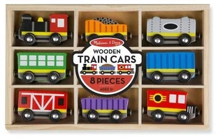 Melissa & Doug Drewniany pociąg z wagonikami w skrzynce - Kolejki i akcesoria - miniaturka - grafika 2