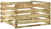 Kompostowniki - vidaXL Kompostownik z listew, 120x120x70 cm, impregnowana sosna - miniaturka - grafika 1