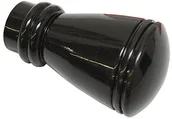 Karnisze - Gardinia 31039 główka/zakończenie SIRO do karniszy, seria Chicago, średnica 20 MM, w kolorze czarnym 31039 - miniaturka - grafika 1