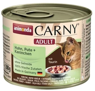 Animonda Carny Carny Adult Kurczak + Indyk + Królik puszka 200g MS_15766 - Mokra karma dla kotów - miniaturka - grafika 2