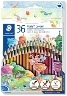 STAEDTLER Kredki Trójkątne Noris Colour 36 Kolorów Staedtler 4007817028384 - Kredki, ołówki, pastele i pisaki - miniaturka - grafika 3