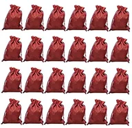 Opakowania i torebki na prezenty - Pajoma 50211.0 worek z juty, z ochraniaczem, zestaw, 24 sztuki, czerwony 50211.0 - miniaturka - grafika 1