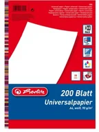 Papier do drukarek - Herlitz 5033410 uniwersalny papier A4, 200 arkuszy, 90 G Biały 05033410 - miniaturka - grafika 1