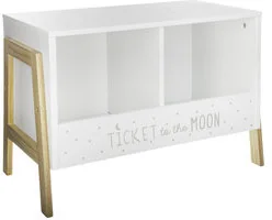 Atmosphera Créateur d'intérieur Szafka na książki dla dzieci, biała - Pojemniki na zabawki - miniaturka - grafika 2