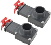 Akcesoria do basenów - vidaXL Zasuwowy zawór basenowy, 2 szt., 1,5" - miniaturka - grafika 1