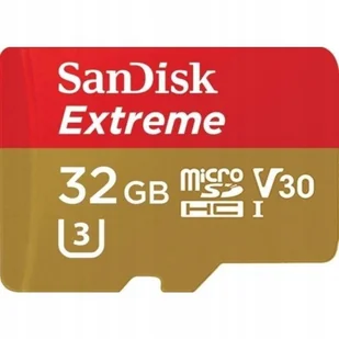 SanDisk microSDXC Extreme 32GB (SDSQXAF-032G-GN6AA) - Karty pamięci SanDisk microSDXC Extreme 32GB (SDSQXAF-032G-GN6AA) - Karty pamięci - miniaturka - grafika 2