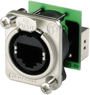 Neutrik NE8FDP Złącze żeńskie proste Ilość biegunów 8P8C nikiel Zawartość 1 szt - Pozostałe akcesoria sieciowe - miniaturka - grafika 3