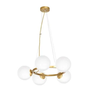 Milagro Lampa wisząca Vienna 5 Mosiądz MLP5577 - MLP5577 - Lampy sufitowe - miniaturka - grafika 2