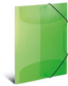 Teczki i skoroszyty - Herma HERMA 19500 teczka z gumowymi-Eckspanner, tworzywo sztuczne, 1 sztuki, przezroczyste, jasnozielony DIN A3 19520 - miniaturka - grafika 1