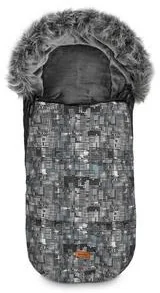 Sensillo Śpiworek Do Wózka Olaf Czarny Wzory 100x45 - Śpiworki dla dzieci - miniaturka - grafika 2