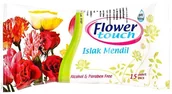 Waciki, płatki i patyczki kosmetyczne - Inny Flower Touch chusteczki nawilżane 15 sztuk - miniaturka - grafika 1