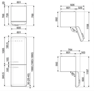 Lodówka Smeg FAB32LBL3 - Lodówki - miniaturka - grafika 4