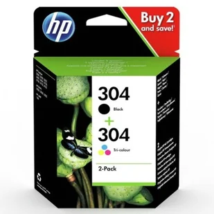 HP 304 Combo Pack - 2-pak - czarny, na bazie barwnika trójkolorowy, 3JB05AE 3JB05AE - Tonery oryginalne - miniaturka - grafika 7