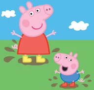 Ręczniki - Tomek Magiczny ręcznik dziecięcy Świnka Peppa i 30 x 30 cm - miniaturka - grafika 1