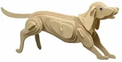 Puzzle - Pebaro Pebaro 852/7 drewniany zestaw konstrukcyjny 3D puzzle pies 852/7 - miniaturka - grafika 1