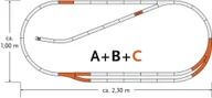 Kolejki i akcesoria - Roco Zestaw torów C 61102 - miniaturka - grafika 1