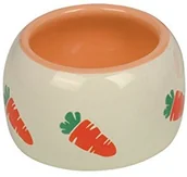 Akcesoria dla gryzoni - Nobby 73630 ceramika koryto "Carrot", 250 ML, beż/pomarańczowy 73630 - miniaturka - grafika 1