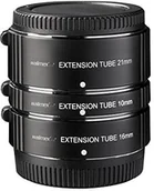 Tulejki, adaptery, redukcje do aparatów - walimex pro Walimex pro automatyka zestaw pierścień pośredni do Fuji X Czarny 21655 - miniaturka - grafika 1