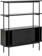 Regały - Actona Regał z szafką Angus czarny 244880 [16140076] - miniaturka - grafika 1