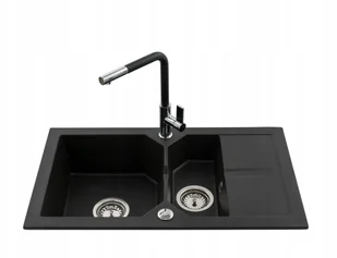 Zlewozmywak Zlew GRANITOWY_1,5 KOMORY_6 Kolorów - Zlewozmywaki z baterią - miniaturka - grafika 3