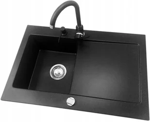 Laveo 6 kolorów Zlewozmywak Granitowy Duża Komora 20 cm - Zlewozmywaki - miniaturka - grafika 29