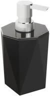 Mydelniczki i dozowniki mydła - SEPIO Dozownik mydła DIAMOND CZARNY SEPIO - miniaturka - grafika 1