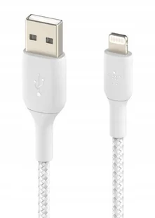 Belkin Kabel Boost Charge Braided USB-A do Lightning 2m, biały 745883788750 - Kable USB - miniaturka - grafika 2