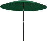 Parasole ogrodowe - vidaXL Parasol ogrodowy na słupku aluminiowym, 270 cm, zielony vidaXL - miniaturka - grafika 1