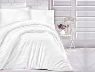 Pościel - Darymex Ekskluzywna pościel 180x200 satyna bawełniana Cizgili white biała POSAT/180X200/CIZWHIT_20210301151816 - miniaturka - grafika 1