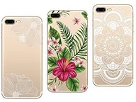 Etui i futerały do telefonów - NOVAGO Novago Etui ochronne, kompatybilne z iPhone SE 2020, iPhone 7, iPhone 8 4,7 cala, 3 sztuki, elastyczne, przezroczyste i wytrzymałe, z fantazyjnym nadrukiem (wielokolorowe #8) TPUIPhone78 - miniaturka - grafika 1