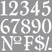 Decoupage - Rayher Rayher, szablon, cyfry - miniaturka - grafika 1