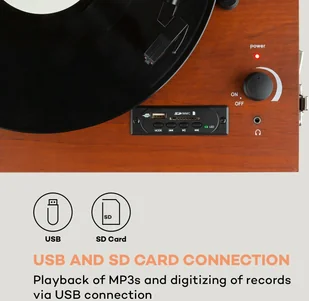 Auna Sarah Ann brązowy - Gramofony - miniaturka - grafika 8