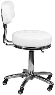 ACTIVESHOP TABORET KOSMETYCZNY AM-877 BIAŁY - Krzesła i taborety kosmetyczne - miniaturka - grafika 3