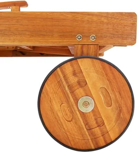 vidaXL Leżaki z poduszkami i stolikiem, 2 szt., lite drewno akacjowe! 3077355 - Leżaki ogrodowe - miniaturka - grafika 9